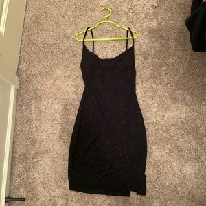 Black sparkly tight dress